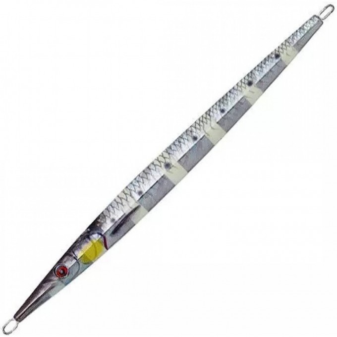 Блесна SAVAGE GEAR 3D Needle Jig 15см 40г sinking glow zebra PHP 63961