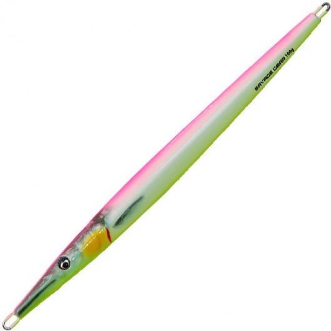Блесна SAVAGE GEAR 3D Needle Jig 19см 80г sinking full glow 73225