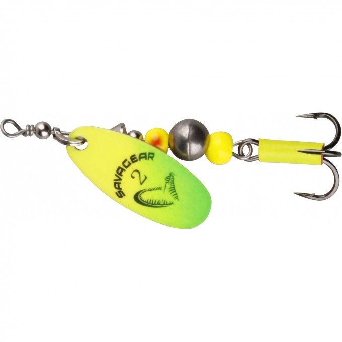 Блесна SAVAGE GEAR Caviar Spinner #2 6g 07-Fluo Yellow / Chartreuse 42310