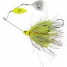 Блесна SAVAGE GEAR Da'Bush Spinnerbait 42g #4 Yellow Silver Holo Flame 42150