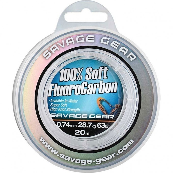 Леска SAVAGE GEAR Soft Fluoro Carbon 1.0mm 15m 111lb 50.5kg 54859