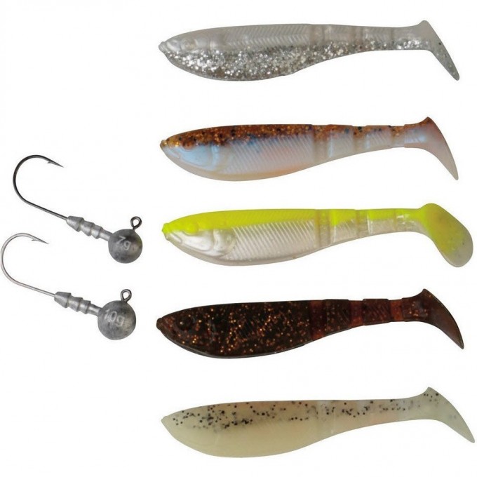 Набор приманок SAVAGE GEAR LB Pro 4Play Shad Kit 7.2cm 5+2pcs NL 48718