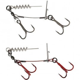 Оснастка SAVAGE GEAR Carbon49 Corkscrew Stinger 2x#1 23kg 2pcs