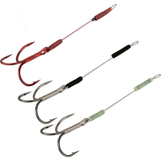 Оснастка SAVAGE GEAR Carbon49 Stinger #2 8cm 16kg 3pcs 54880