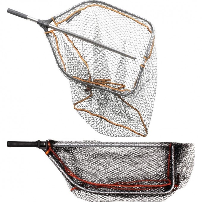 Подсачек телескопический SAVAGE GEAR Pro Tele Folding Rubber Large Mesh Landing Net L (65x50cm) 50805