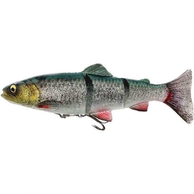 Приманка SAVAGE GEAR 4D Line Thru Trout 15cm 40g Sinking Green Silver 73983