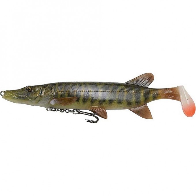 Приманка SAVAGE GEAR 4D Pike Shad 20cm 65g SS 01-Striped Pike 61786
