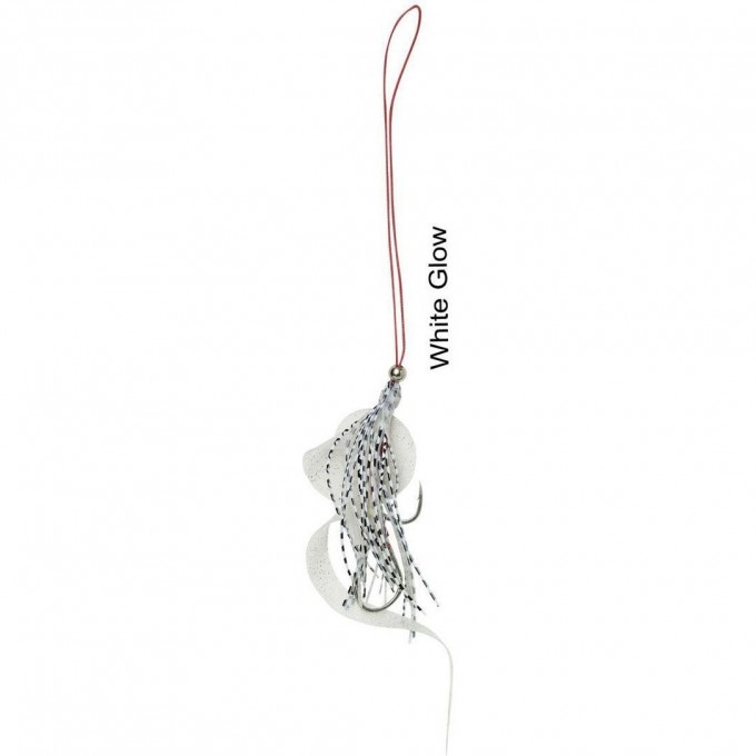 Приманка SAVAGE GEAR Cuttle Eye Skirt White Glow #L 2pcs 69742
