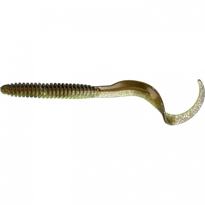 Приманка SAVAGE GEAR LB Rib Worm 90mm Green Silver 10pcs 55145