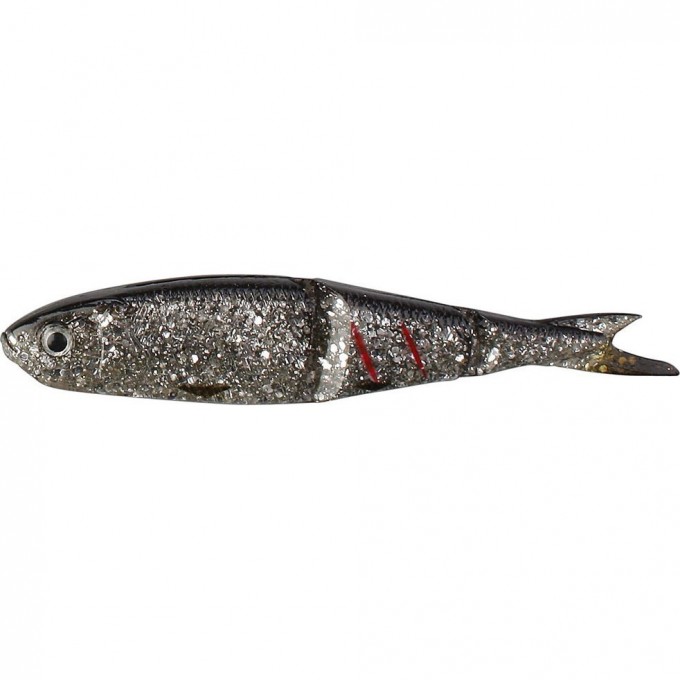 Приманка SAVAGE GEAR LB Soft 4Play 8cm 4g Swim&Jerk 01-Dirty Silver 4+1pcs 45076