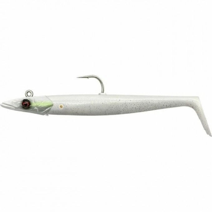 Приманка SAVAGE GEAR Sandeel V2 14см 33г Sinking White Pearl Silver 2+1 72496