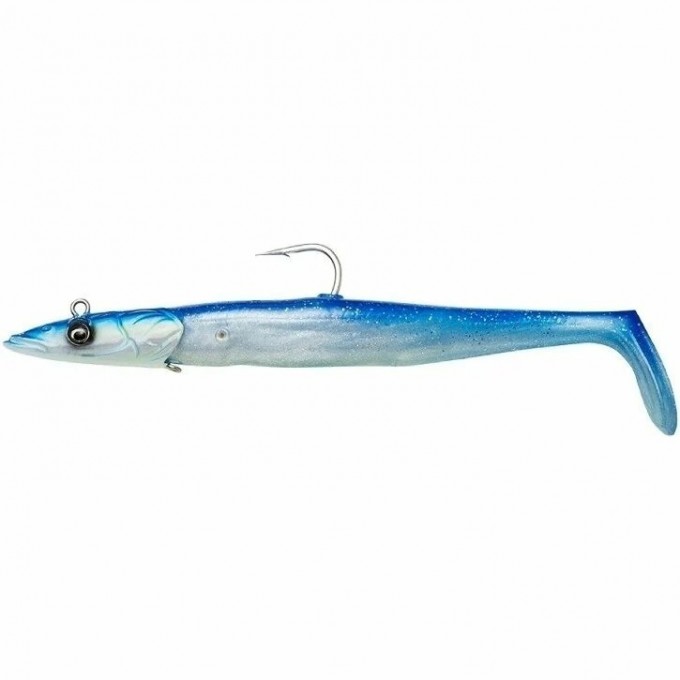 Приманка SAVAGE GEAR Sandeel V2 15.5см 46г Sinking Blue Pearl Silver 2+1 72503
