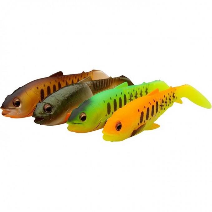 Приманка SAVAGE GEAR SG Craft Cannibal Paddletail 6.5cm 4g Dark Water Mix 4pcs 71828