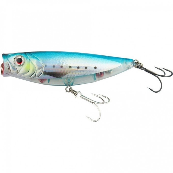 Воблер SAVAGE GEAR 3D Minnow Pop Walker 66 6.6cm 8g F Blue Silver 57348