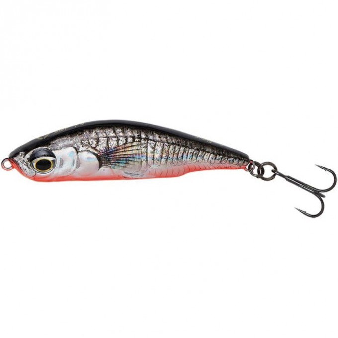 Воблер SAVAGE GEAR 3D Sticklebait Pencil 7.5см 13г Slow Sinking Black Red 74033